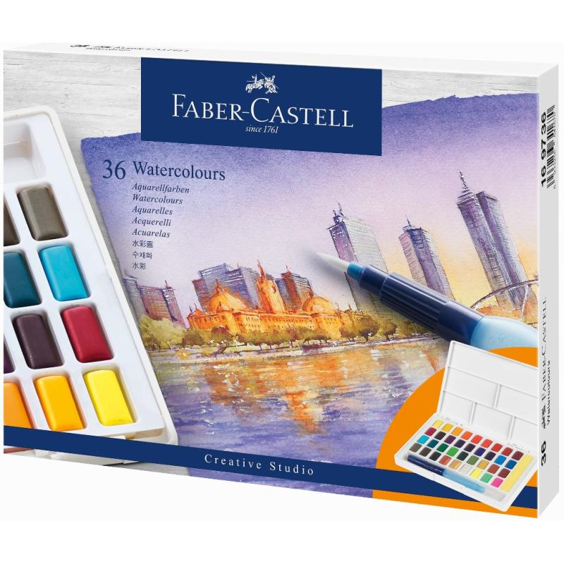 Faber-Castell Creative Studio Aquarellfarben 36er Etui